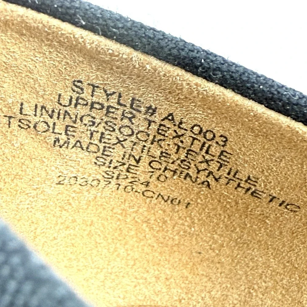 J Crew Seville Espadrille Wedge 10 Black Canvas Slip On Timeless Chic Shoes